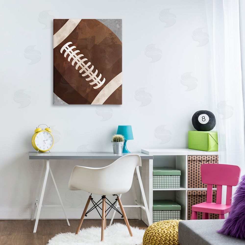 Christine Simpson Art Bouncing Fun Football Canvas Art on Wall