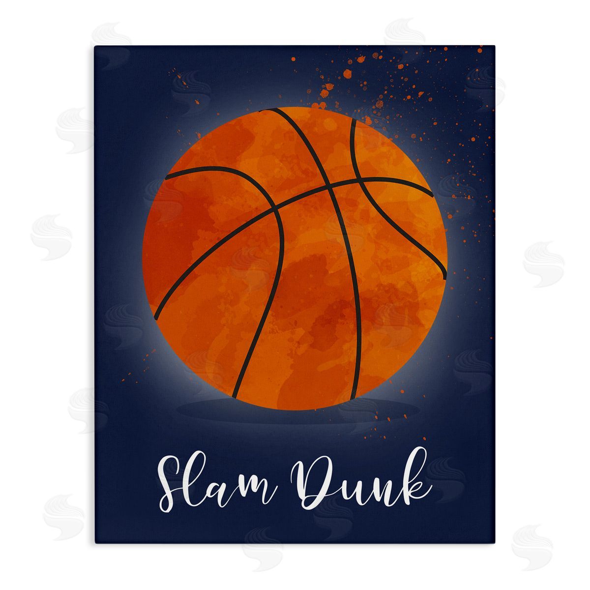 Christine Simpson Art Game On Slam Dunk Canvas Wall Art Print