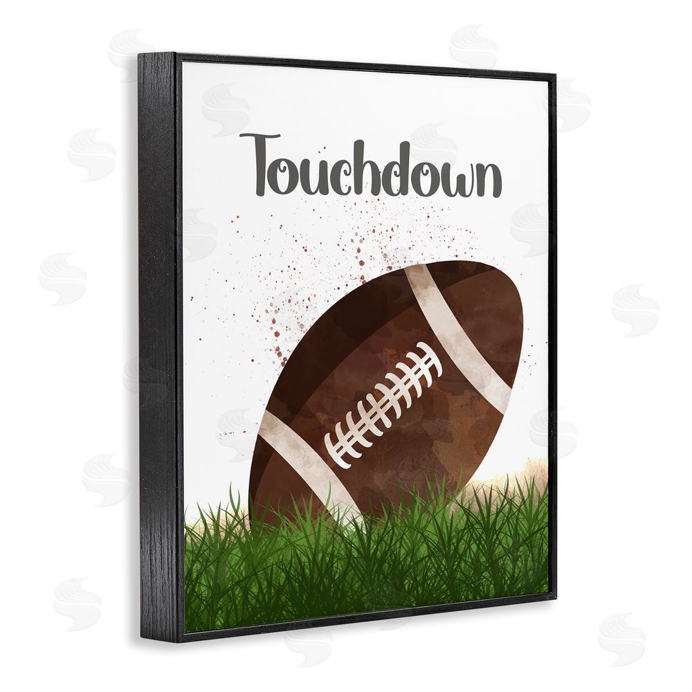 Christine Simpson Art Have A Ball Touchdown Black Framed Giclee Wall Art Print