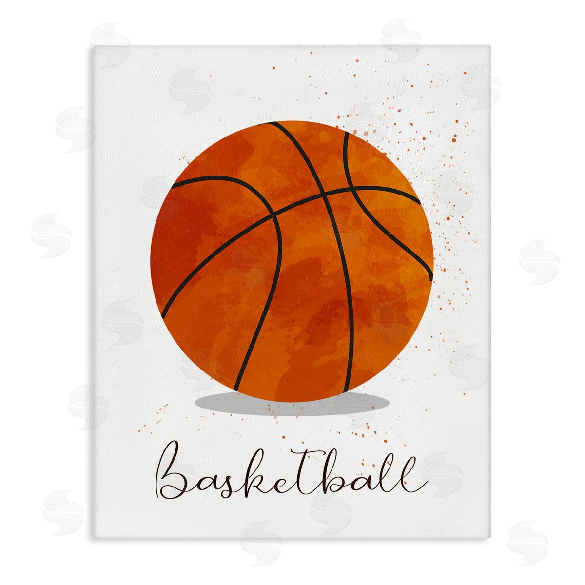 Christine Simpson Art Let's Play Ball Basketball Canvas Wall Art Print
