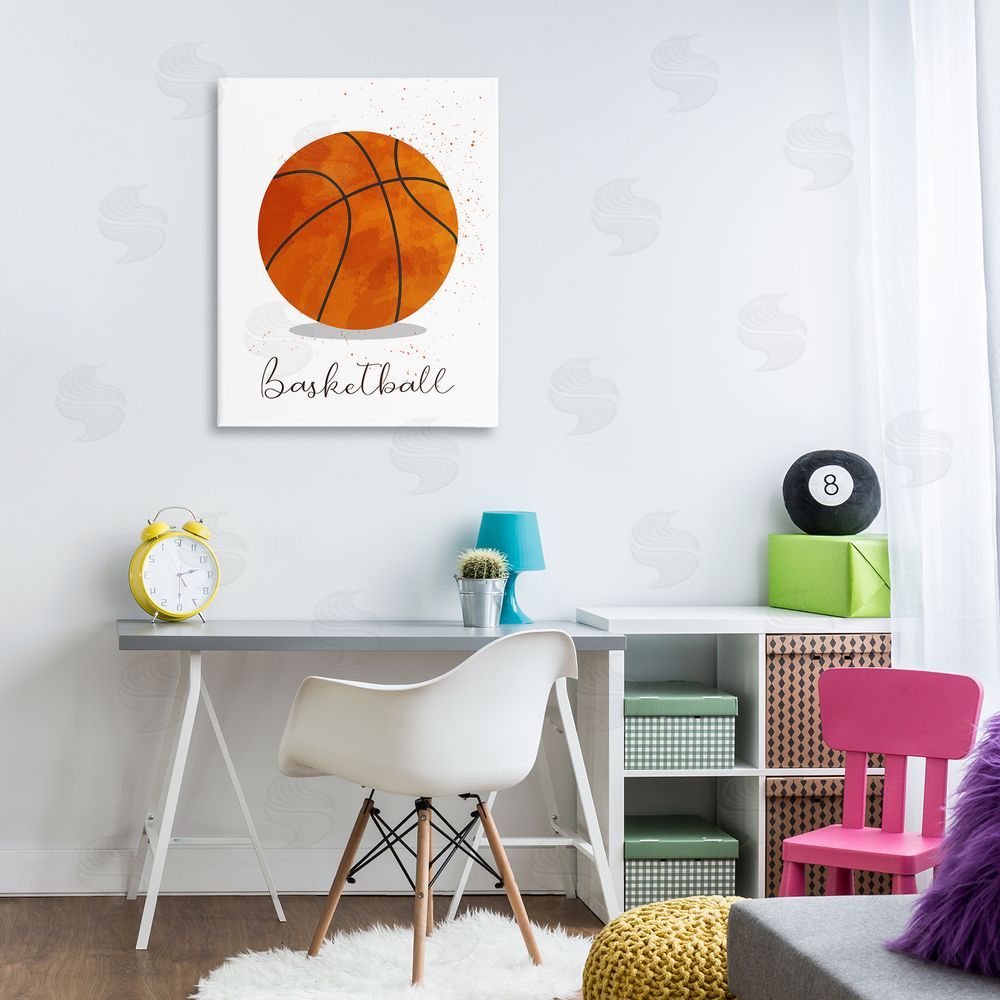 Christine Simpson Art Let's Play Ball Basketball Canvas Art on Wall