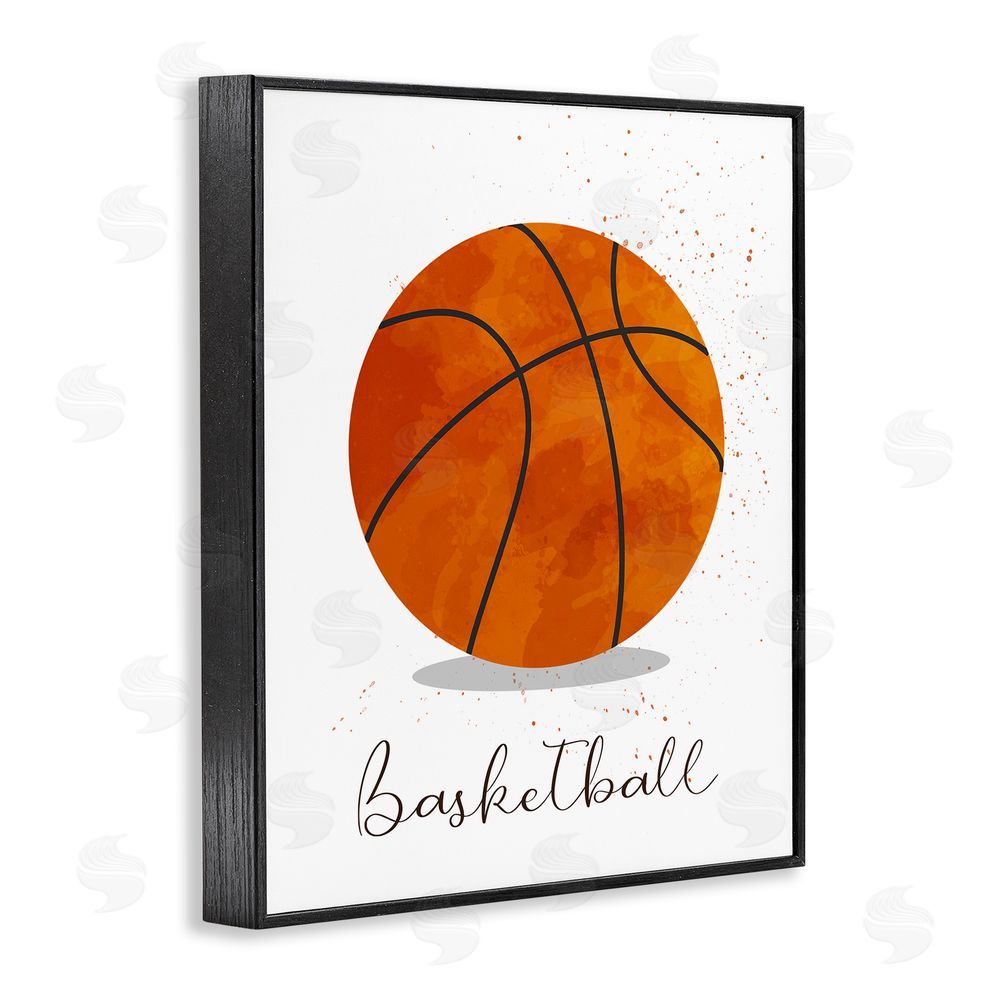 Christine Simpson Art Let's Play Ball Basketball Black Framed Giclee Wall Art Print