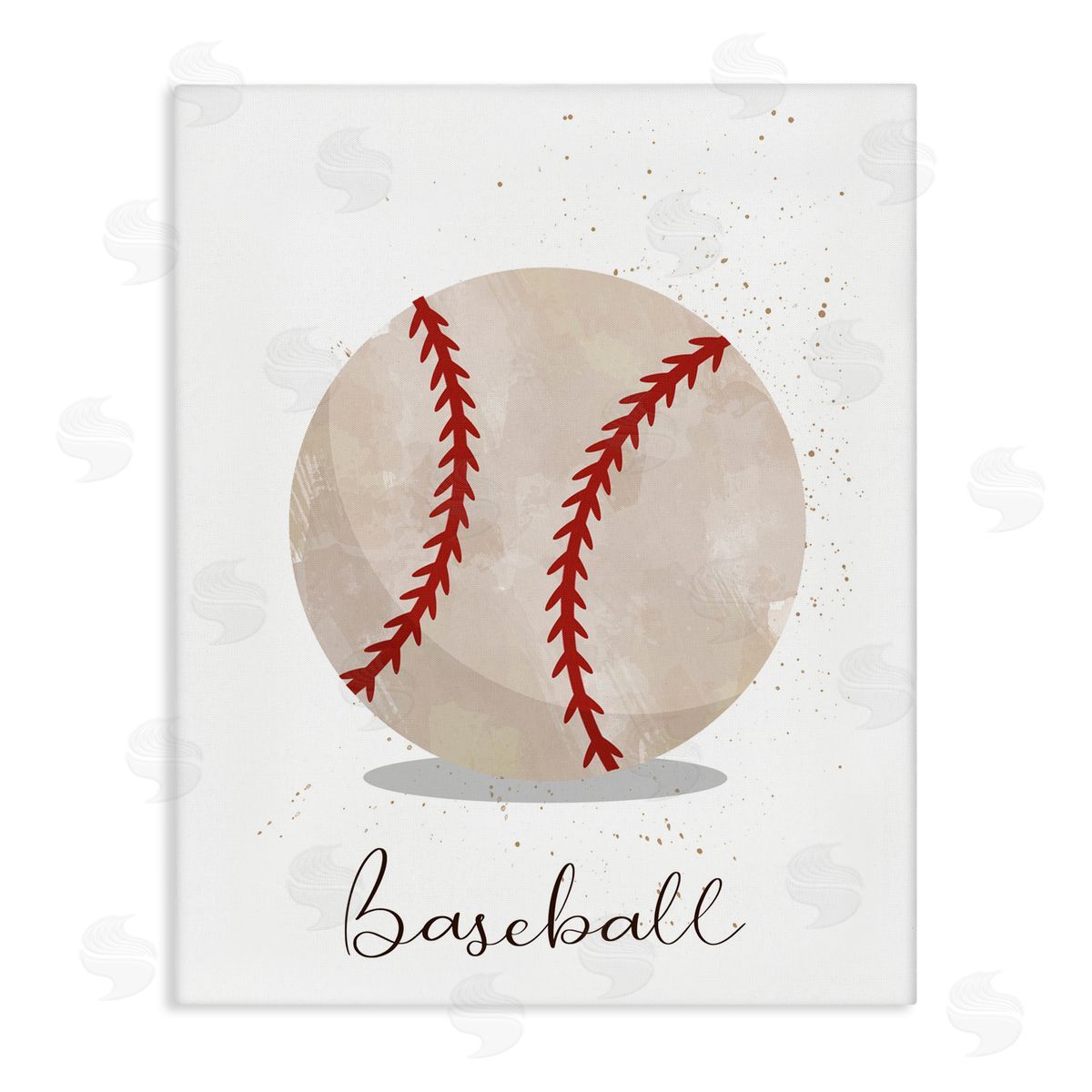 Christine Simpson Art Let's Play Ball Baseball Canvas Wall Art Print