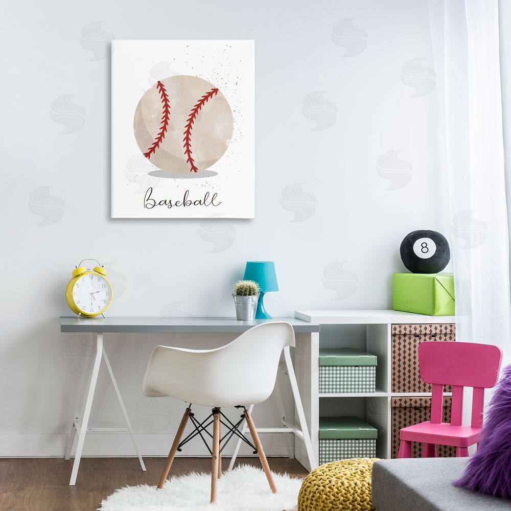 Christine Simpson Art Let's Play Ball Baseball Canvas Art on Wall