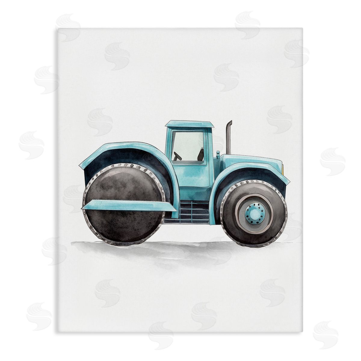 Christine Simpson Art Working Trucks Tractor Canvas Wall Art Print