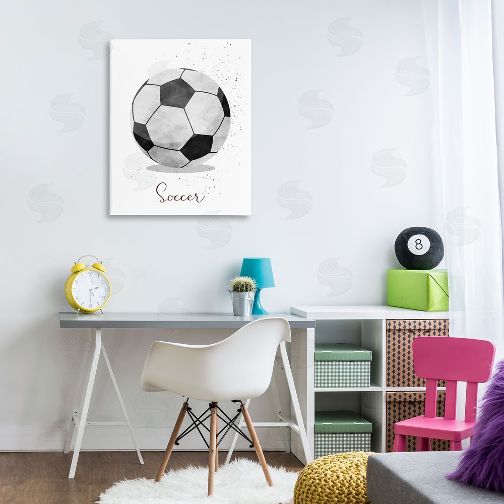 Christine Simpson Art Let's Play Ball Soccer Canvas Art on Wall