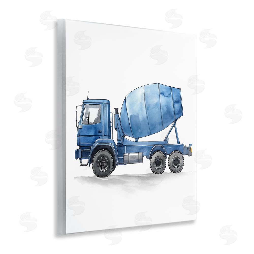 Christine Simpson Art Working Trucks Cement Wall Plaque Art Print