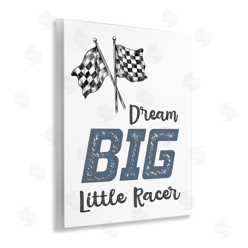 Christine Simpson Art Dream Big Little Racer Wall Plaque Art Print