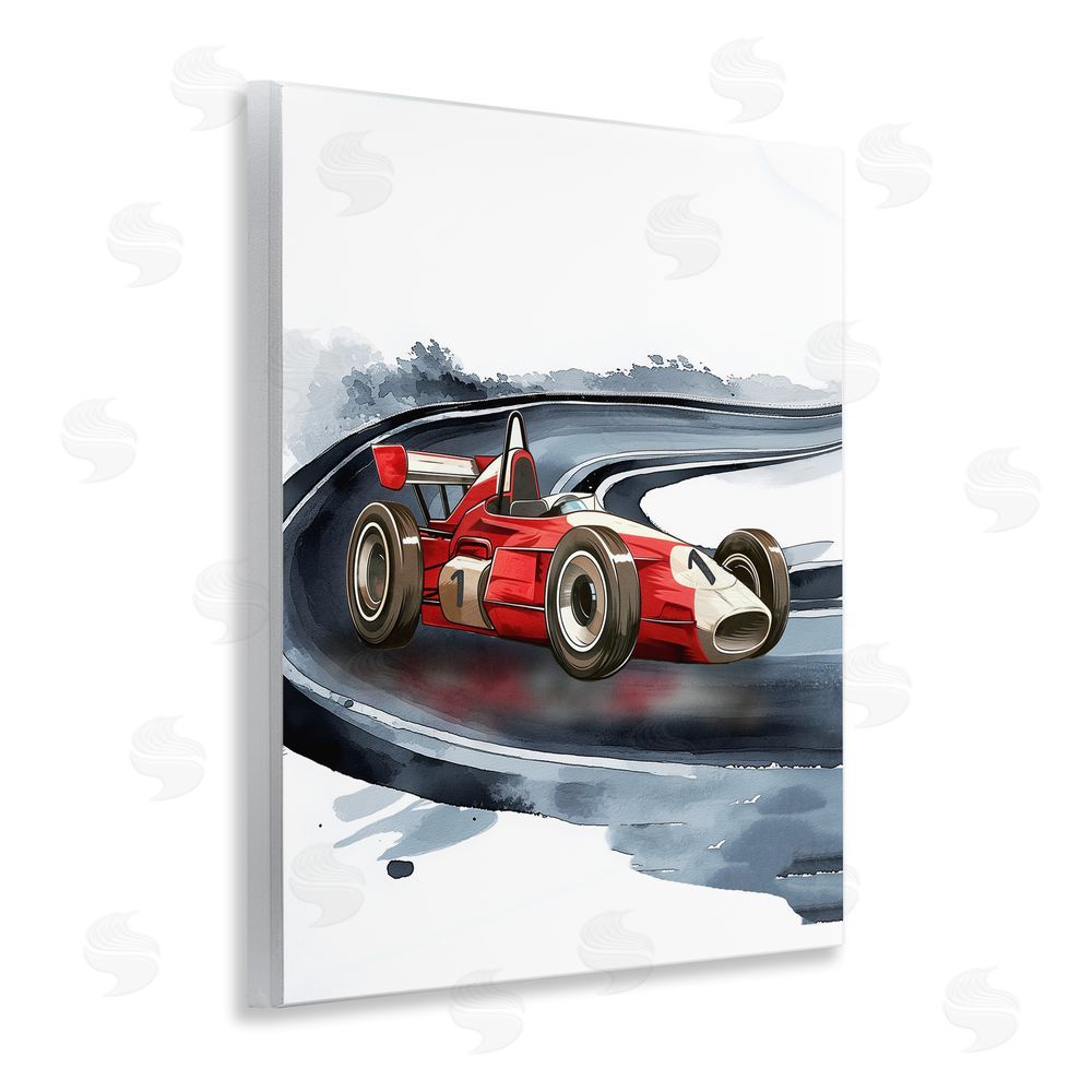 Christine Simpson Art Race Day F1 Car Wall Plaque Art Print