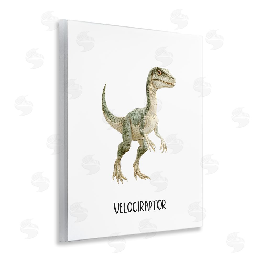 Christine Simpson Art Meet The Velociraptor Wall Plaque Art Print