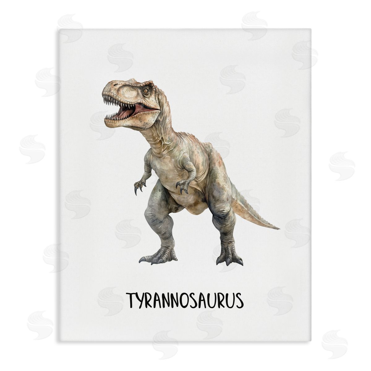 Christine Simpson Art Meet The Tyrannosaurus Canvas Wall Art Print