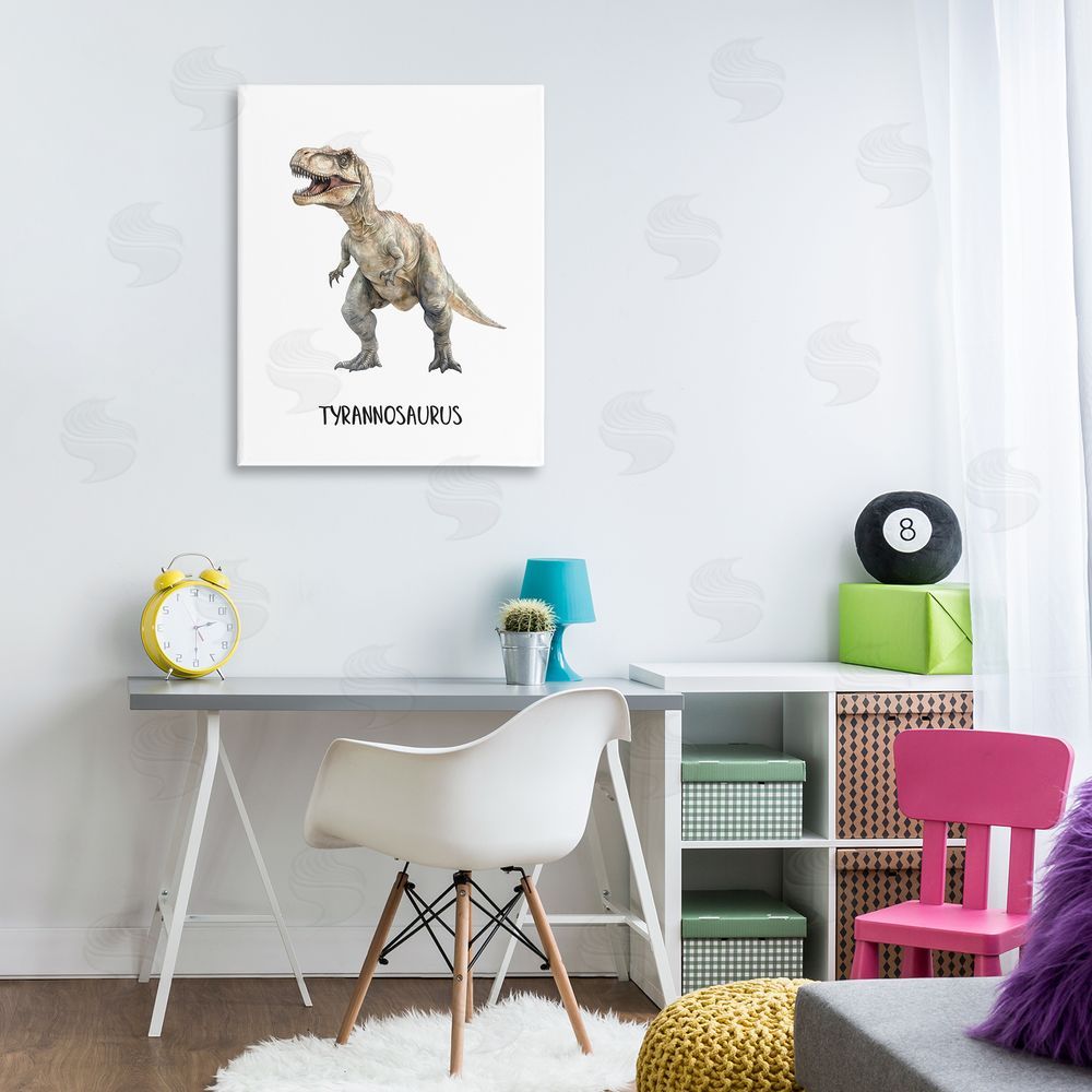 Christine Simpson Art Meet The Tyrannosaurus Canvas Art on Wall