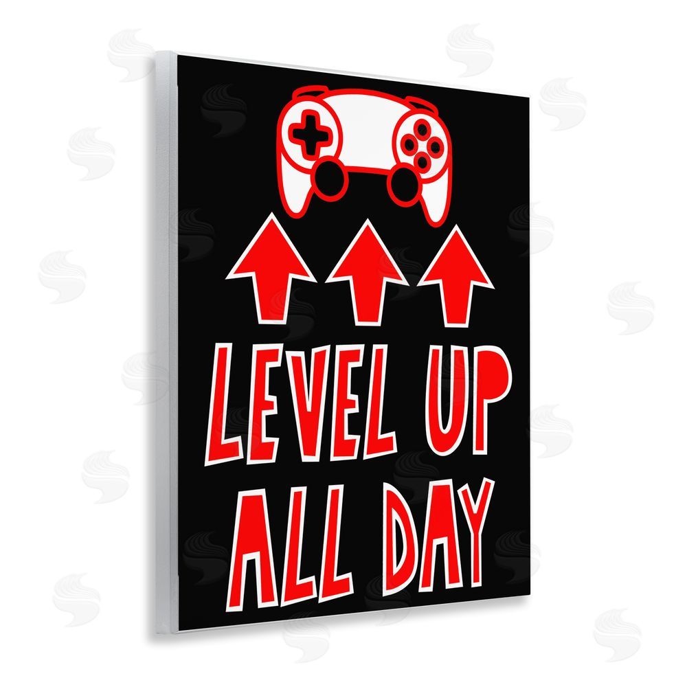 Marcus Prime Level Up All Day Gamer Wall Plaque Art Print