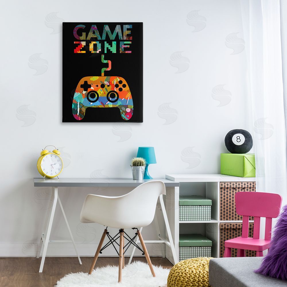 Marcus Prime Collaged Retro Game Zone Canvas Art on Wall