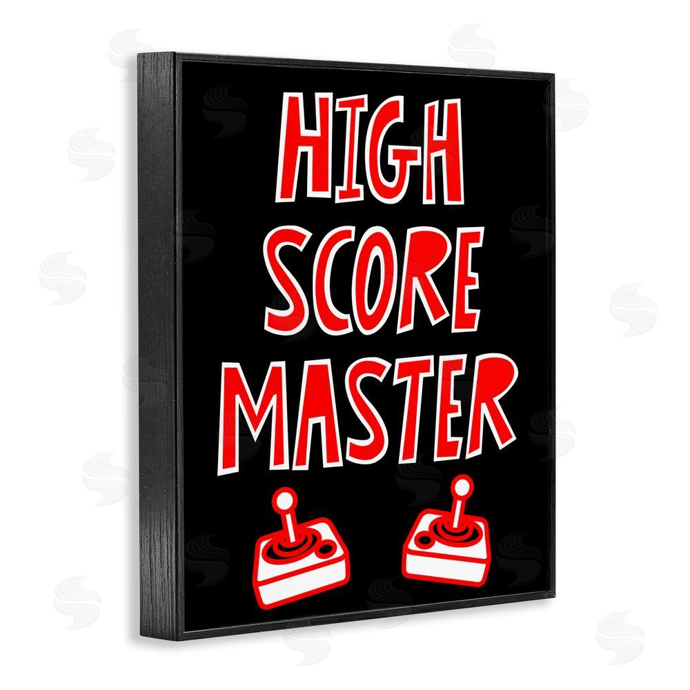 Marcus Prime High Score Master Gamer Black Framed Giclee Wall Art Print