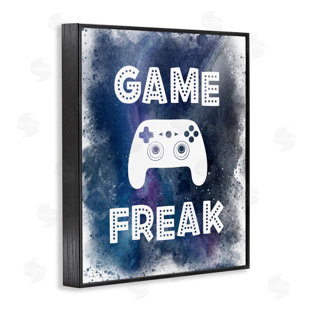 Marcus Prime Game Freak Splash Black Framed Giclee Wall Art Print
