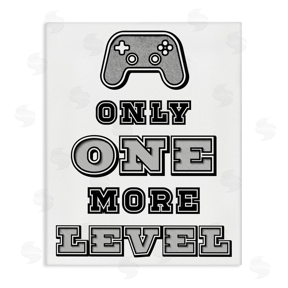 Marcus Prime One Level Motivational Gamer Canvas Wall Art Print