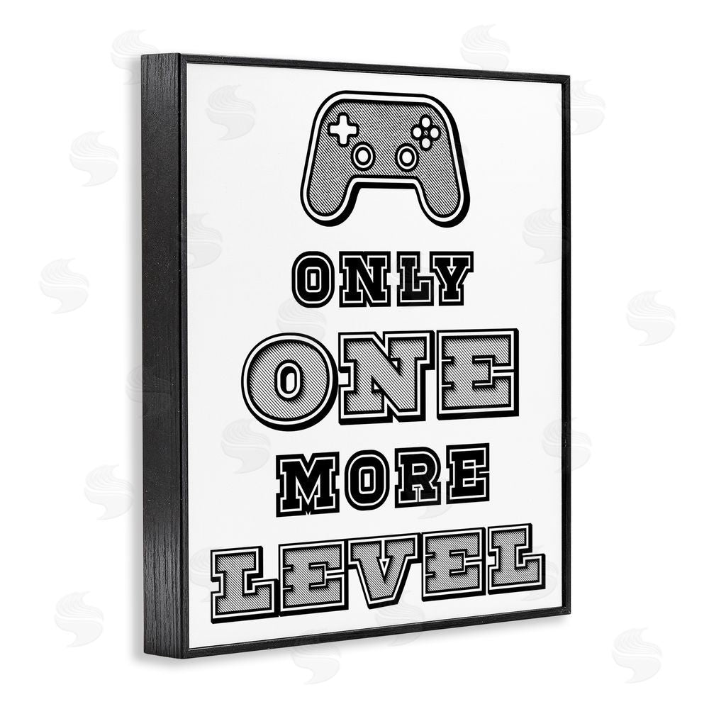 Marcus Prime One Level Motivational Gamer Black Framed Giclee Wall Art Print