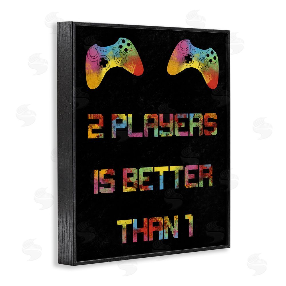 Marcus Prime 2 Players Better Than 1 Black Framed Giclee Wall Art Print