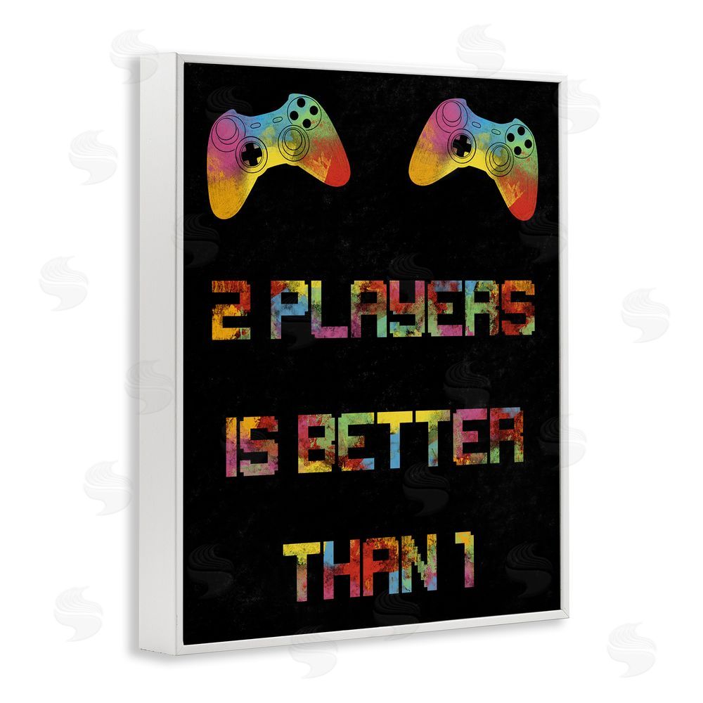 Marcus Prime 2 Players Better Than 1 White Framed Giclee Wall Art Print