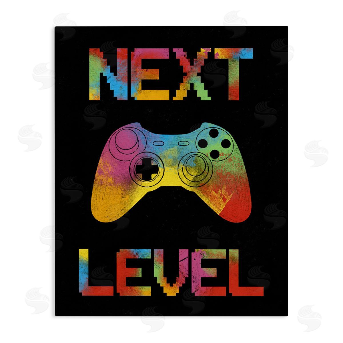 Marcus Prime Next Level Rainbow Splatter Canvas Wall Art Print