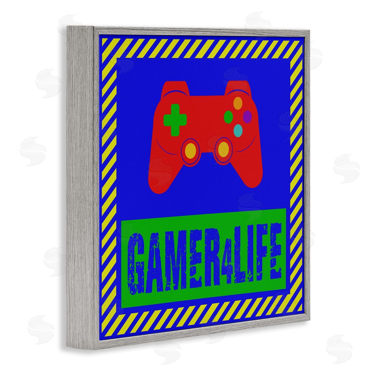 Marcus Prime Gamer 4 Life  Gray Framed Giclee Wall Art Print