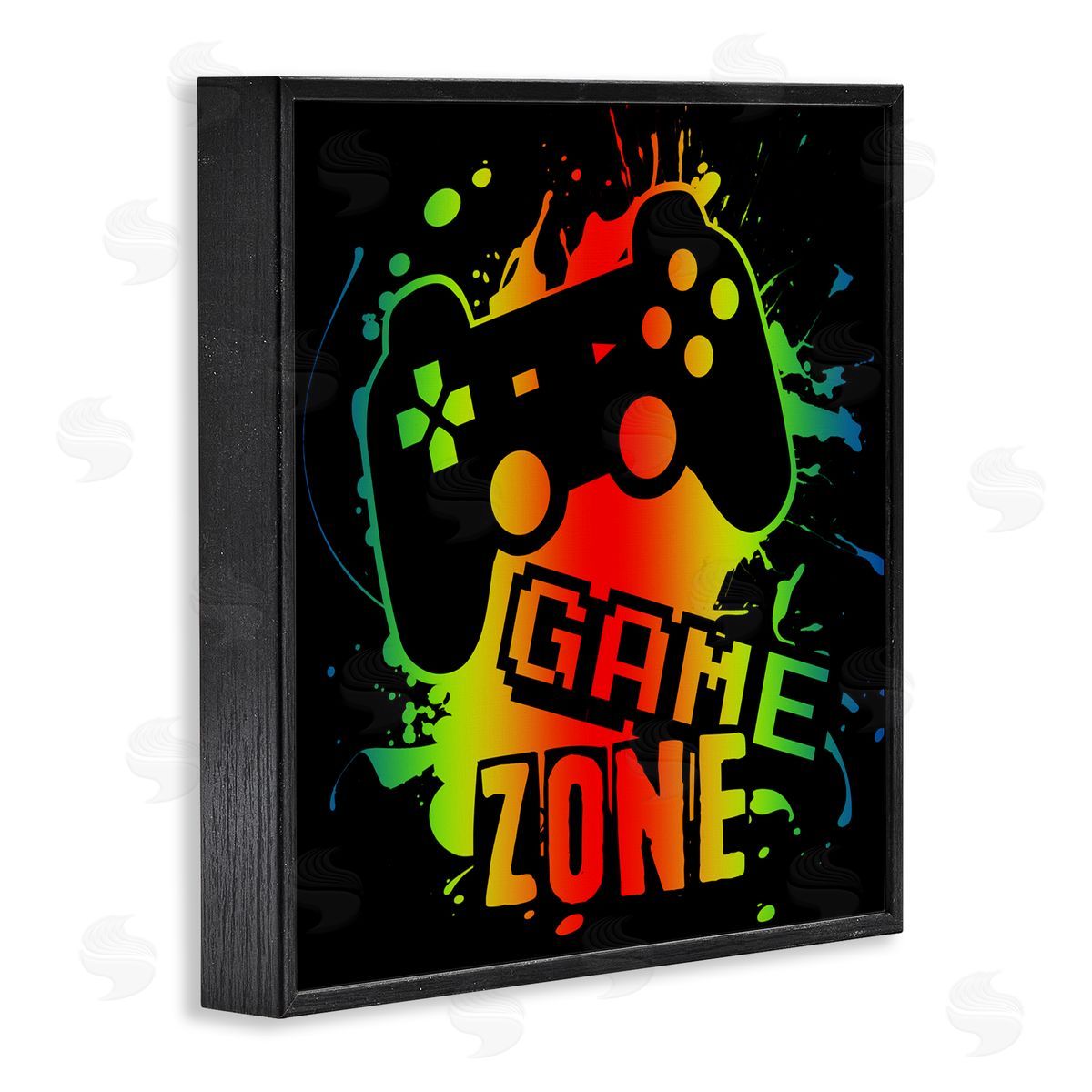 Marcus Prime Gradient Gaming Zone Black Framed Giclee Wall Art Print