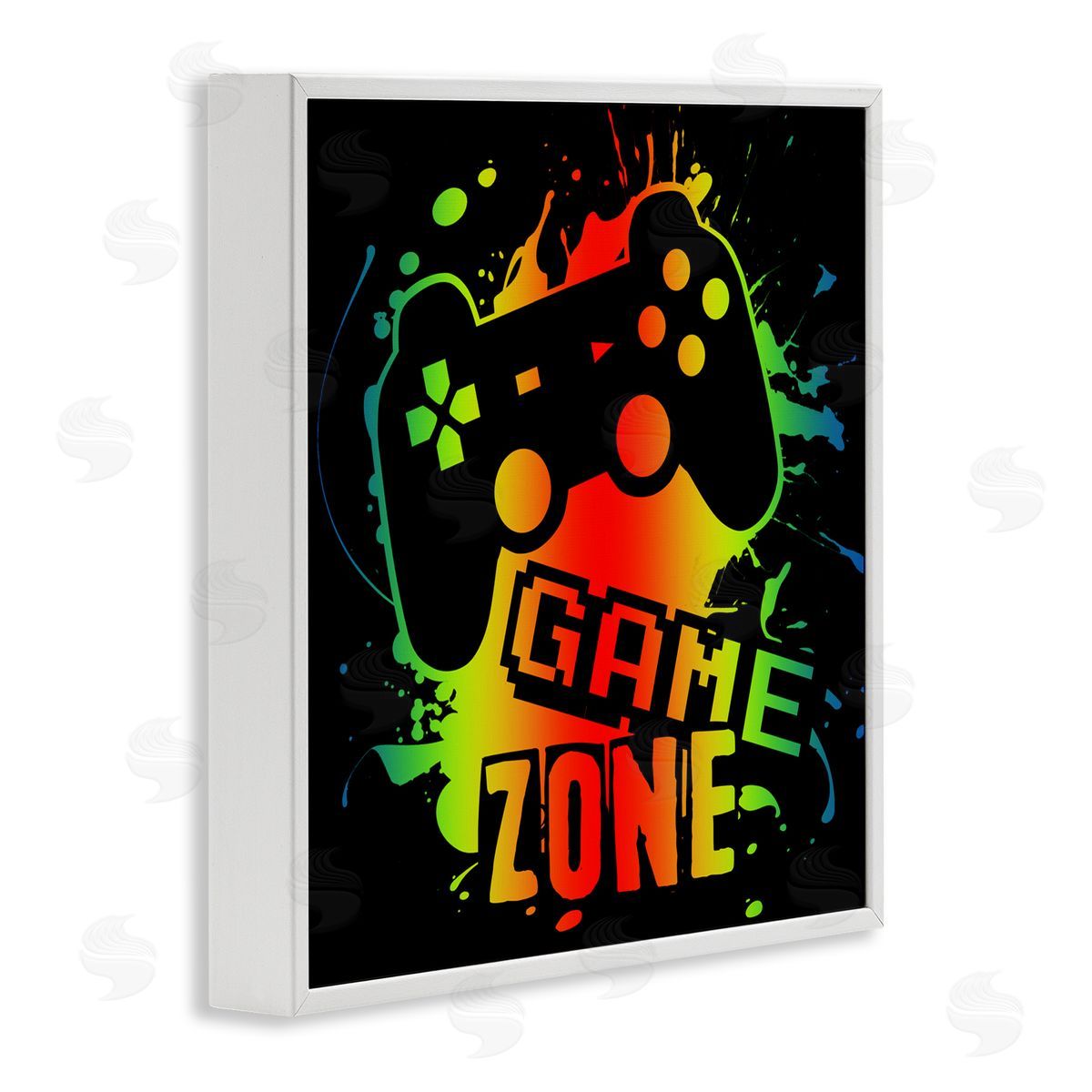 Marcus Prime Gradient Gaming Zone White Framed Giclee Wall Art Print