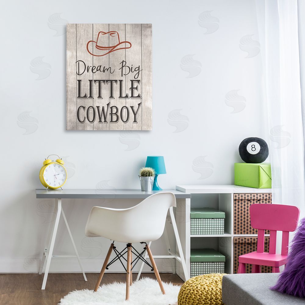 Christine Simpson Art Dream Big Little Cowboy Canvas Art on Wall
