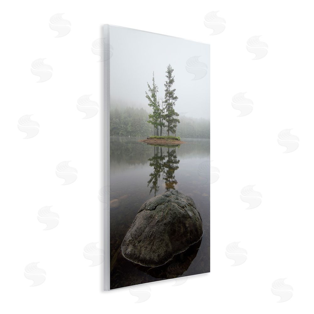 James Rodewald Duo Trees Lake Reflection Wall Plaque Art Print