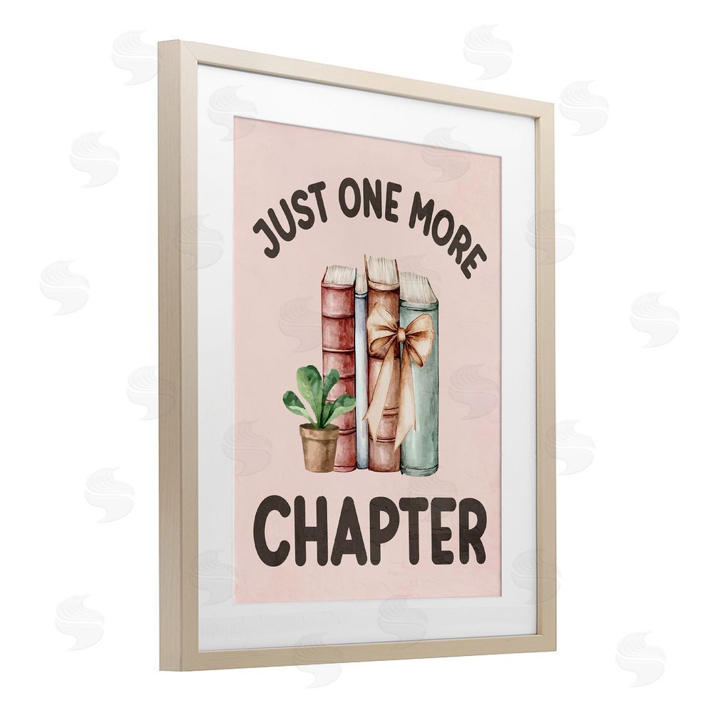 Kim Allen Just One More Chapter Birch Framed Print Under Glass with White Mat Wall Art