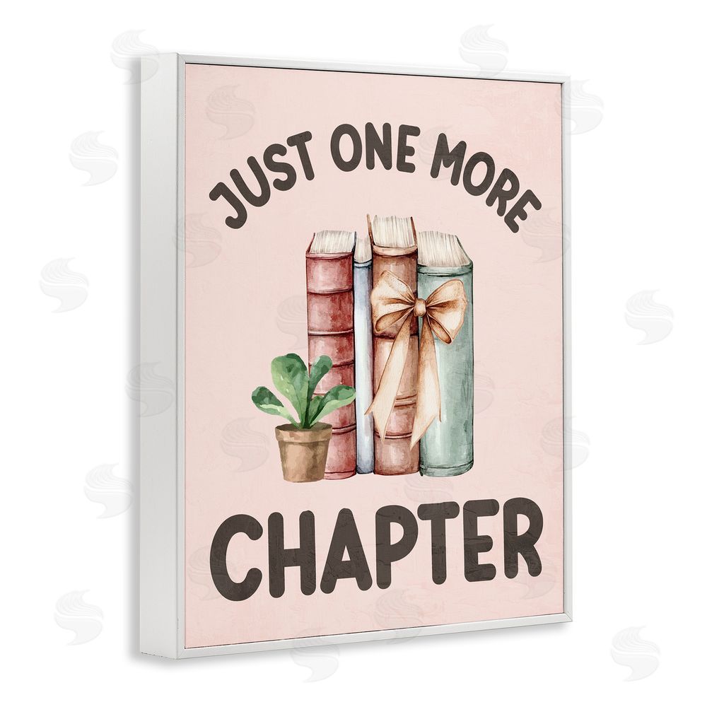 Kim Allen Just One More Chapter White Framed Giclee Wall Art Print
