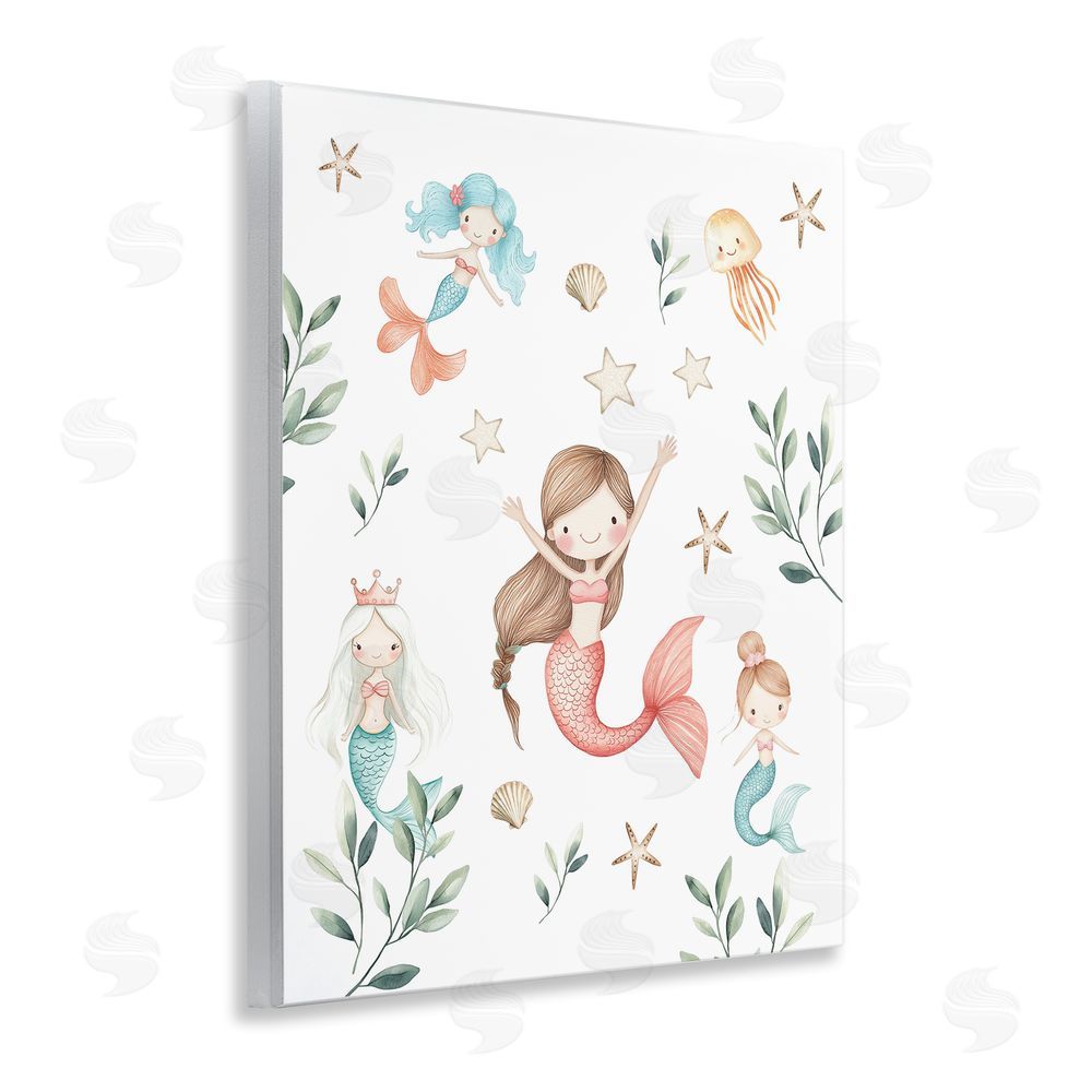 Christine Simpson Art Underwater Mermaids Adventures Wall Plaque Art Print