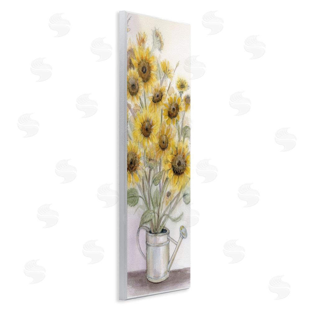 Patti Bishop Watering Can Sunflower Collection Wall Plaque Art Print