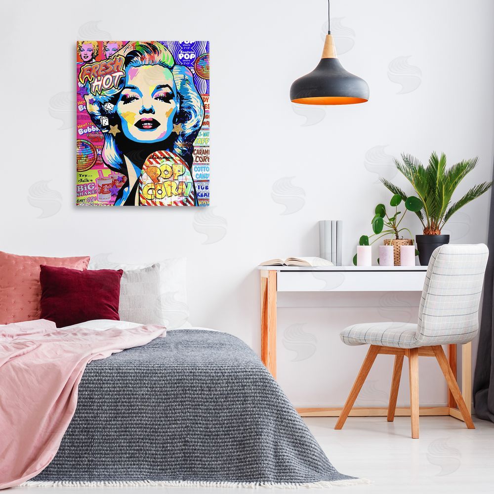 Jess Stempel Marilyn Candy Pop Style Canvas Art on Wall