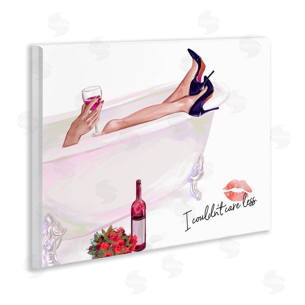 Ziwei Li Couldn't Care Less Tub Wooden Wall Plaque Art Print