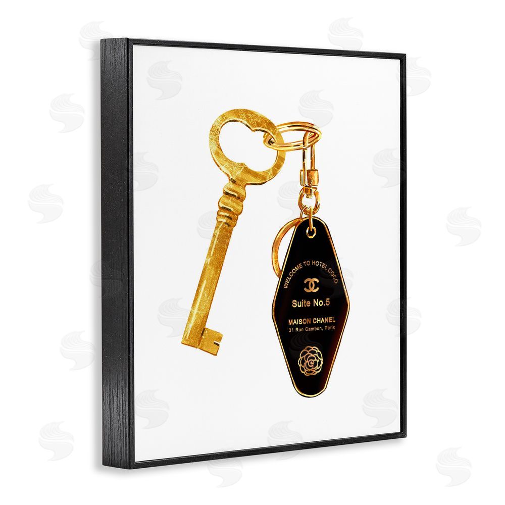 Ziwei Li Luxury Fashion Key Black Framed Giclee Print Wall Art