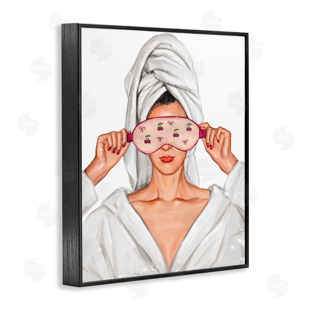Ziwei Li Cherry Eye Mask Fashionista Black Framed Giclee Print Wall Art