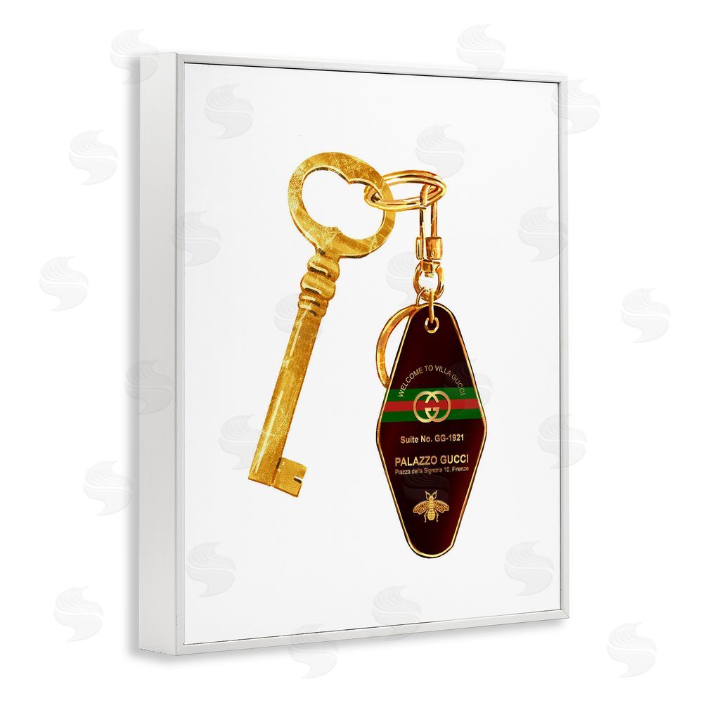 Ziwei Li Luxury Hotel Key White Framed Giclee Print Wall Art
