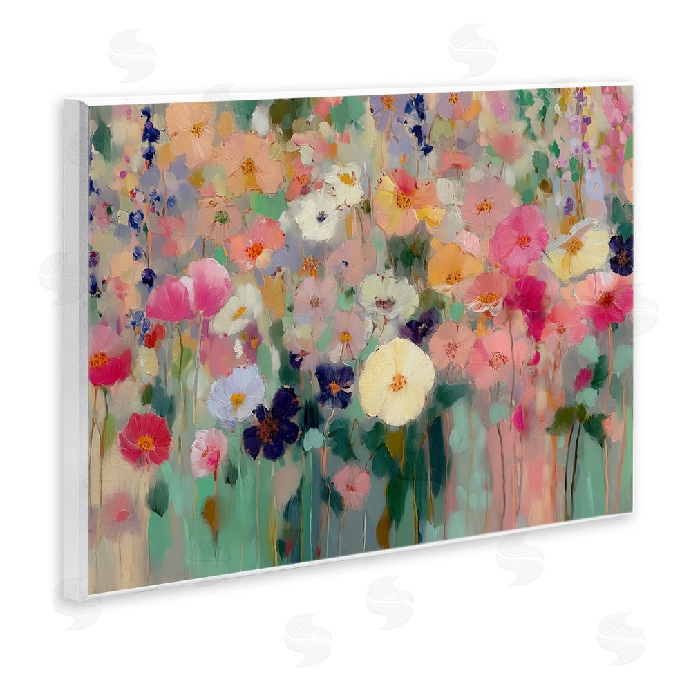 Annabelle Hall Teachers Poppies Modern Drip Wall Plaque Art Print