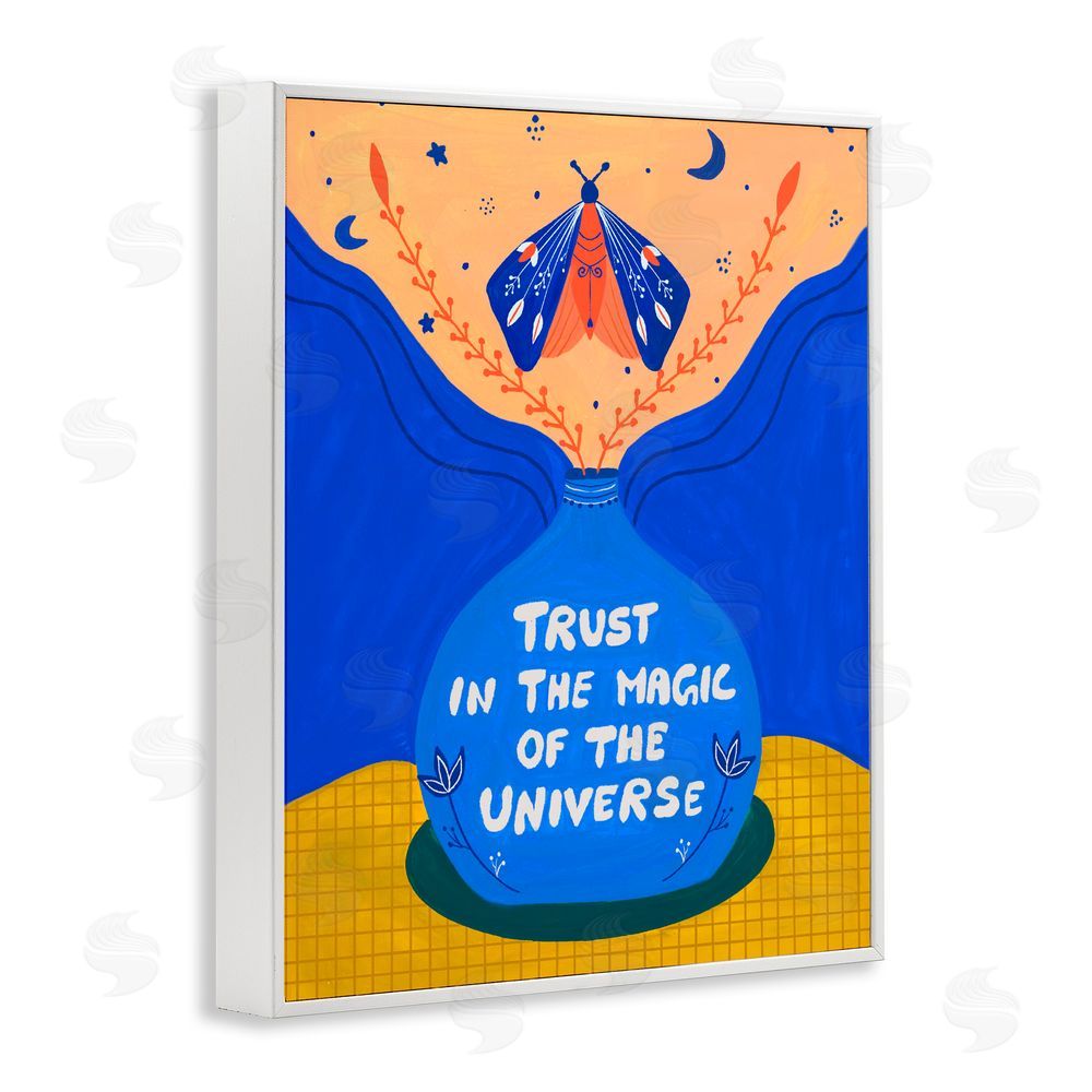 Nabeela Rumi Trust In Magic Of Universe White Framed Giclee Print Wall Art