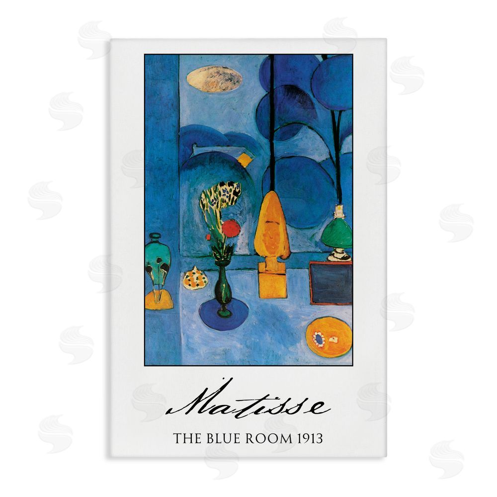Vintage Hustle Matisse The Blue Room Stretched Canvas Wall Art Print