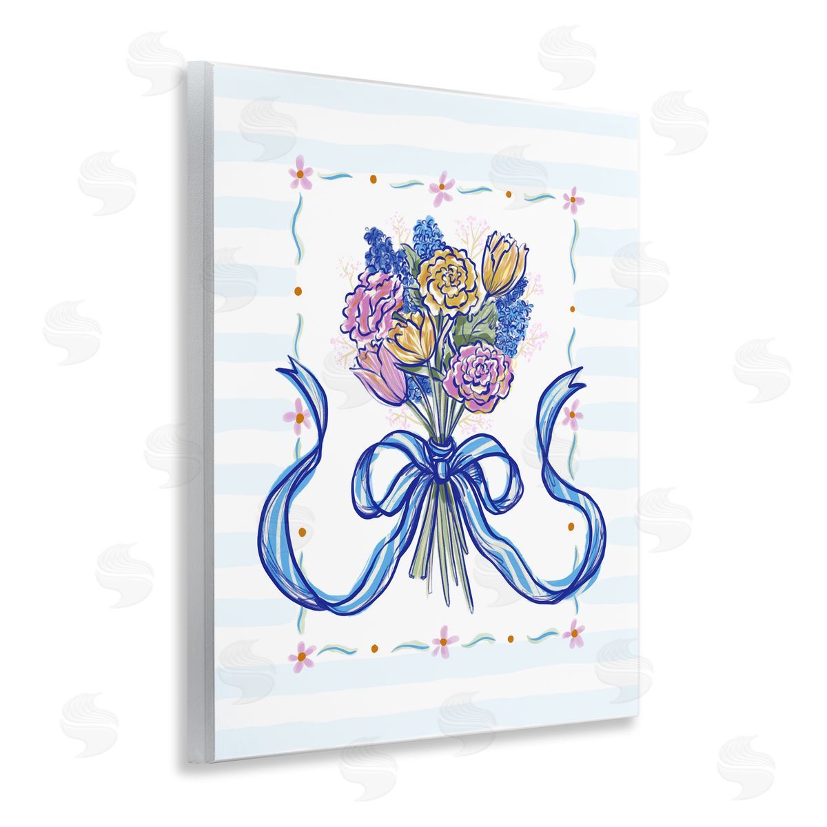 Connie Summers Spring Fresh Ribboned Bundle Wall Plaque Art Print