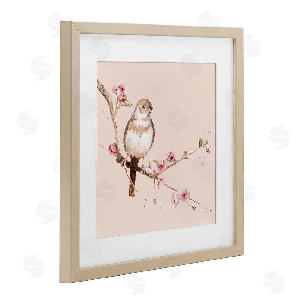 Lisa Wehmeyer Sweetest Brown Bird Brown Framed Print Under Glass Wall Art