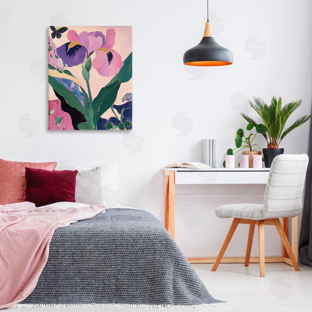 Annabelle Hall Modern Iris Smiles Canvas Art on Wall