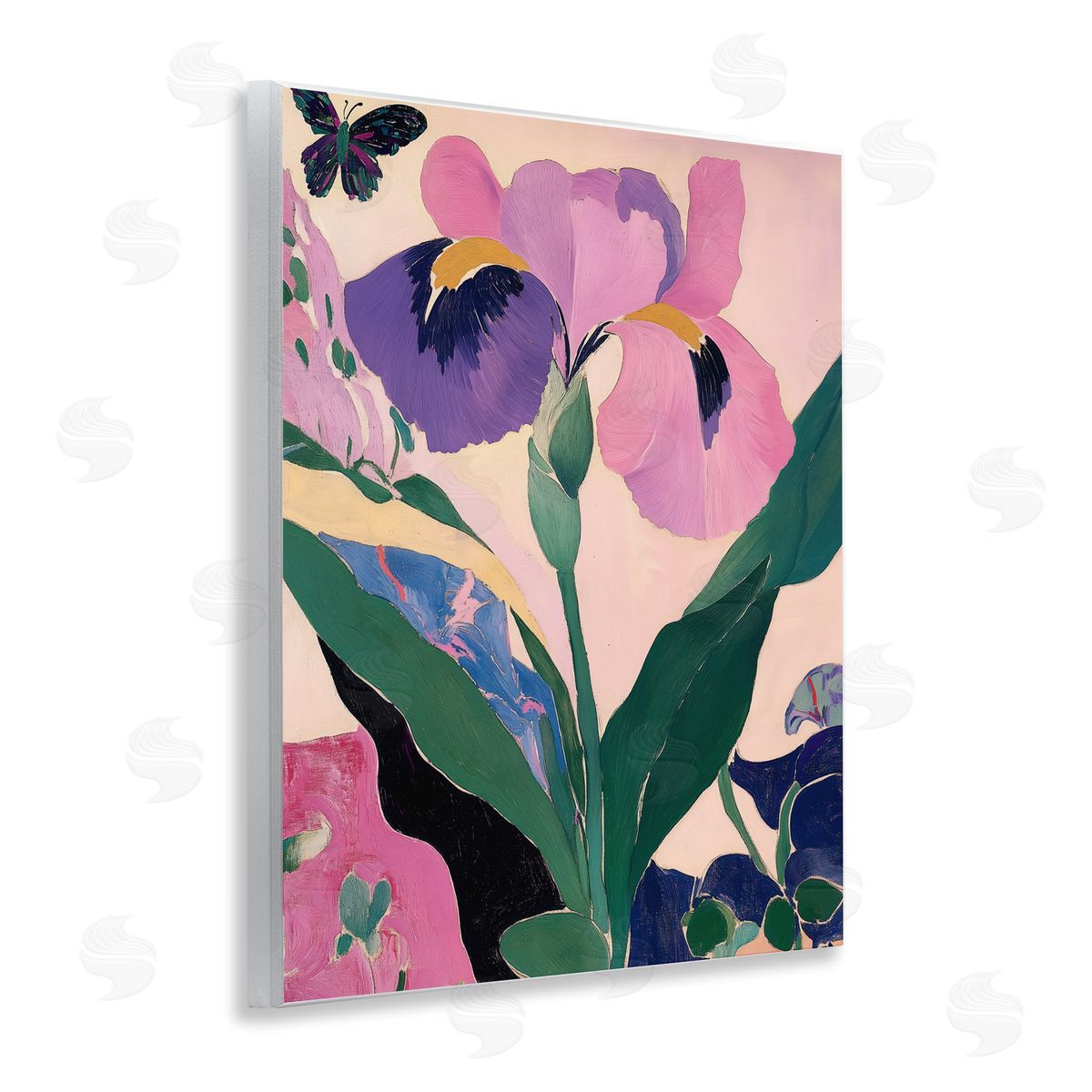 Annabelle Hall Modern Iris Smiles Wall Plaque Art Print