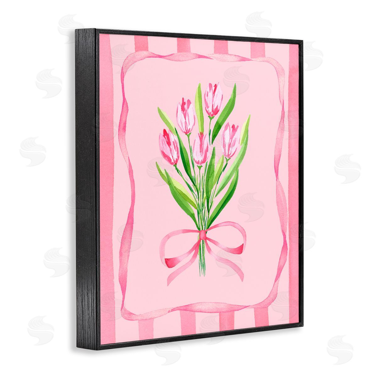 Nina Jacobs Pretty And Sweet Tulips Black Framed Giclee Print Wall Art