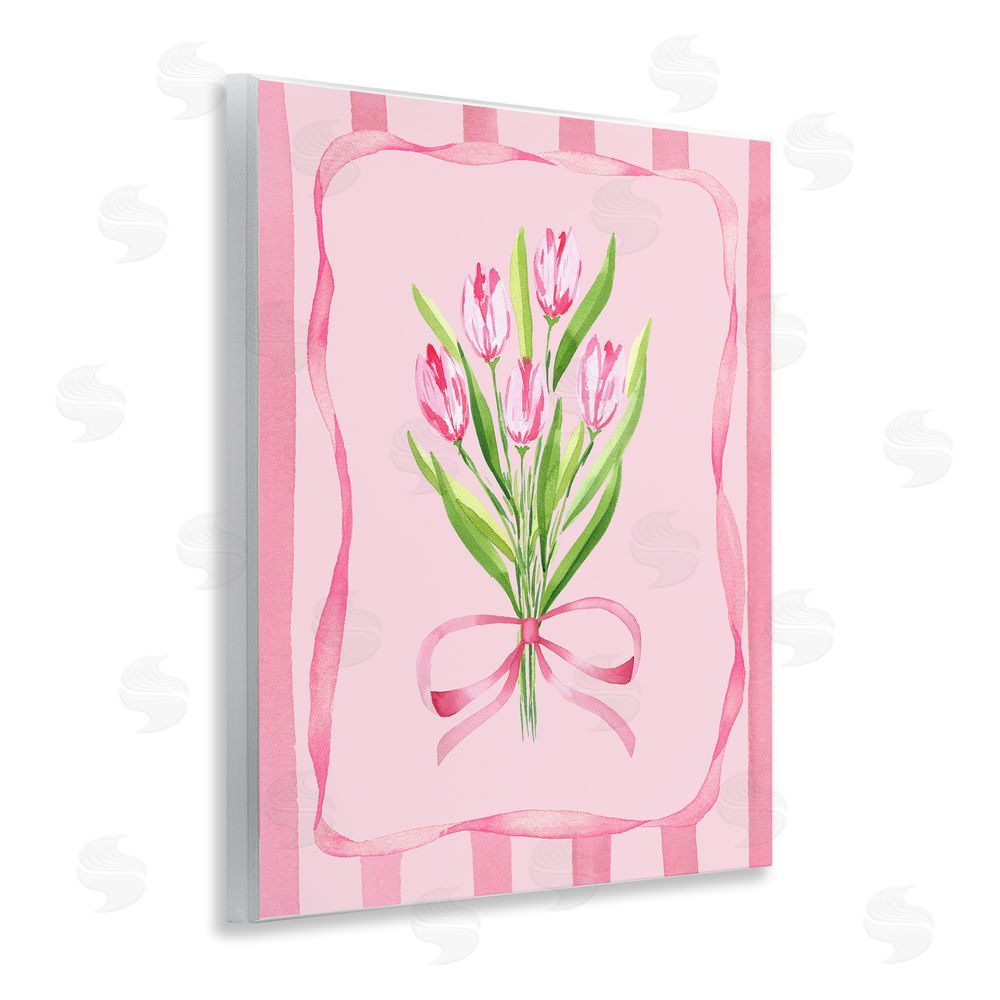 Nina Jacobs Pretty And Sweet Tulips Wooden Wall Plaque Art Print