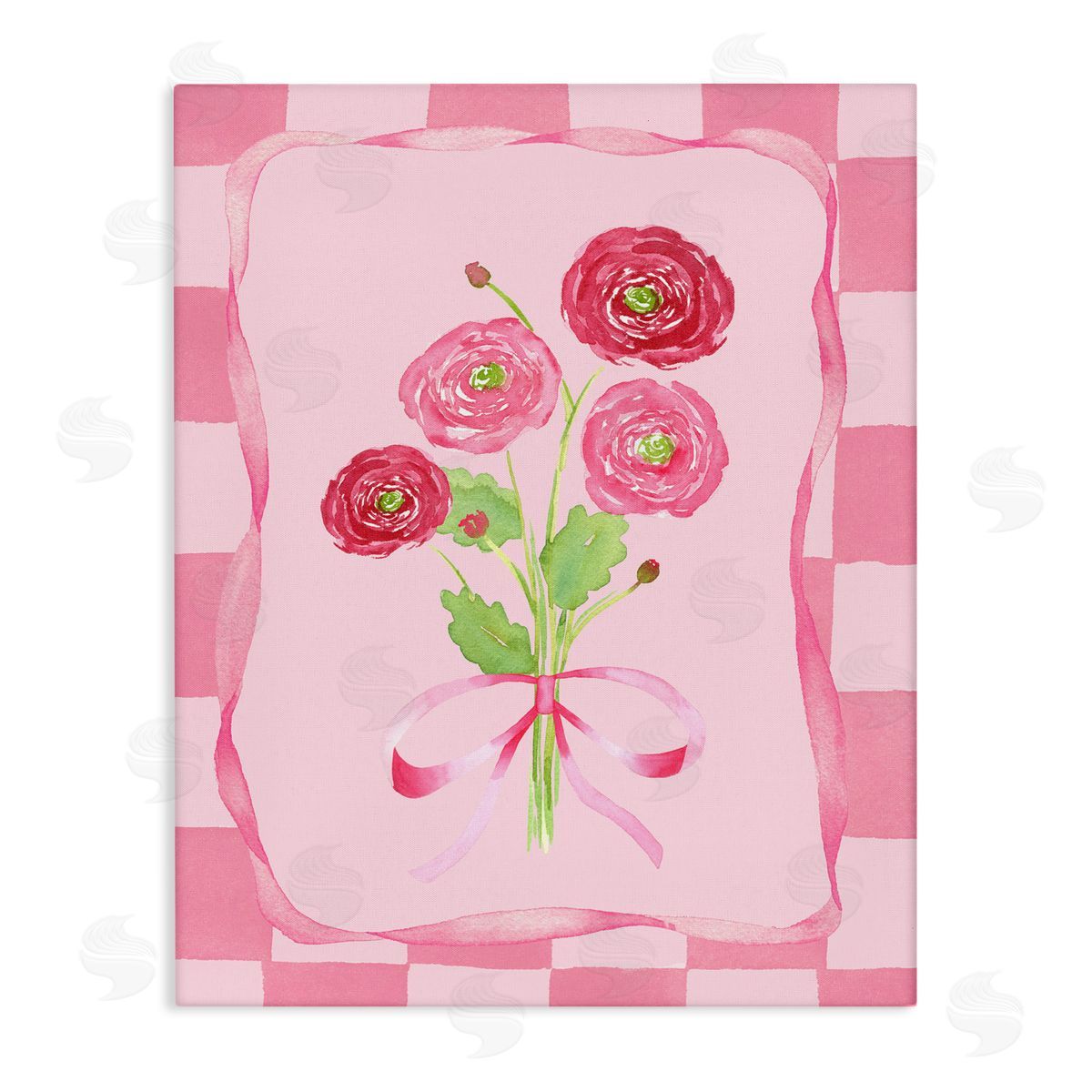 Nina Jacobs Pretty And Sweet Ranunculus Stretched Canvas Wall Art Print