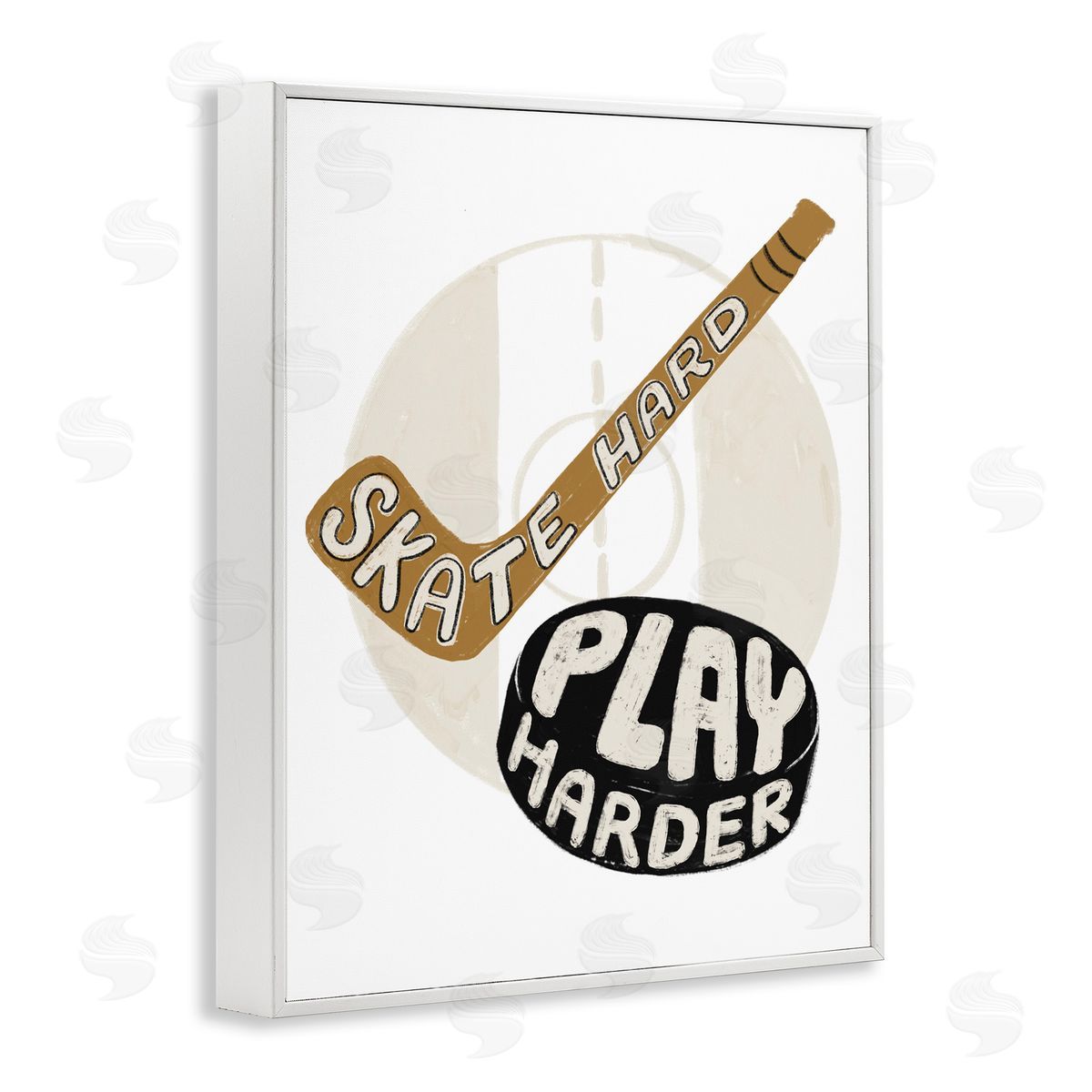 Connie Summers Skate Hard Play Harder White Framed Giclee Wall Art Print